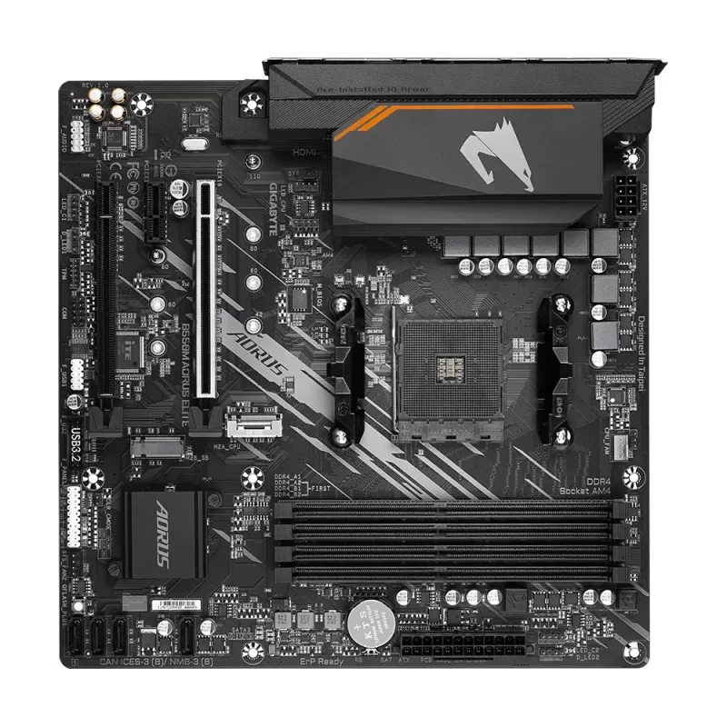 לוח אם Gigabyte B550M AORUS ELITE DDR4 DIMM AM4 לוח אם Gigabyte B550M AORUS ELITE DDR4 DIMM AM4