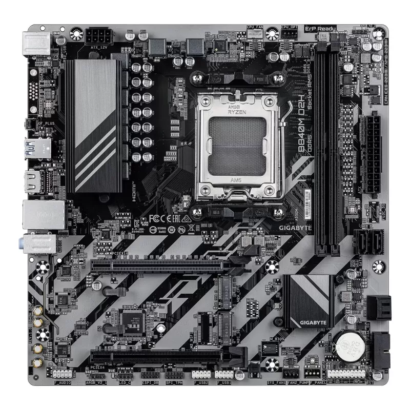 Motherboard Gigabyte B840M D2H 1.2 X3D DDR5 AM5 Micro-ATX AM5 Motherboard Gigabyte B840M D2H 1.2 X3D DDR5 AM5 Micro-ATX AM5
