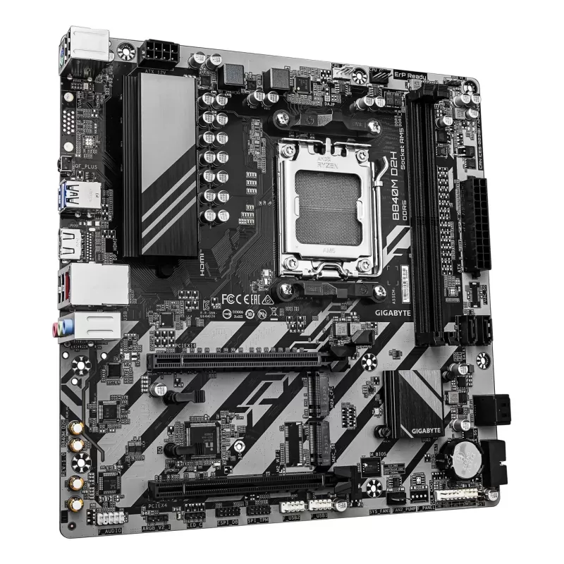 Motherboard Gigabyte B840M D2H 1.2 X3D DDR5 AM5 Micro-ATX AM5 Motherboard Gigabyte B840M D2H 1.2 X3D DDR5 AM5 Micro-ATX AM5