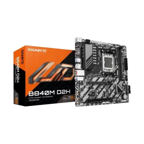 Motherboard Gigabyte B840M D2H 1.2 X3D DDR5 AM5 Micro-ATX AM5 Motherboard Gigabyte B840M D2H 1.2 X3D DDR5 AM5 Micro-ATX AM5