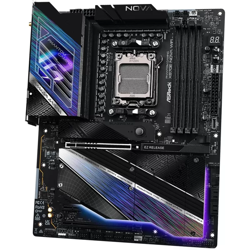 Материнская Плата ASRock X870E Nova WiFi DDR5 AM5 Материнская Плата ASRock X870E Nova WiFi DDR5 AM5