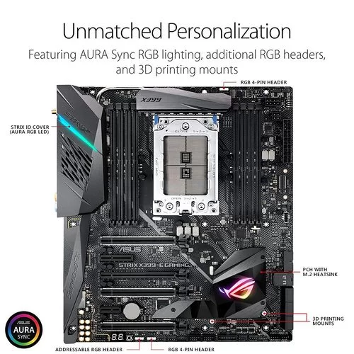 לוח אם Asus ROG STRIX X399-E GAMING DDR4 TR4