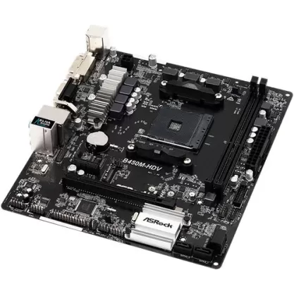 לוח אם ASRock B450M-HDV DDR4 AM4
