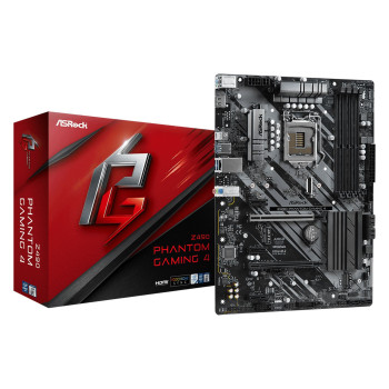 Motherboard ASRock Z490 Phantom Gaming 4 DDR4 LGA1200 Motherboard ASRock Z490 Phantom Gaming 4 DDR4 LGA1200