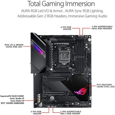 Motherboard Asus ROG MAXIMUS XII HERO (WI-FI) DDR4 LGA1200 Motherboard Asus ROG MAXIMUS XII HERO (WI-FI) DDR4 LGA1200