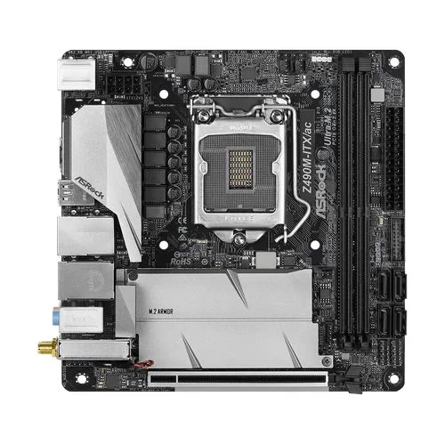 Материнская Плата ASRock Z490M-ITX/ac DDR4 LGA1200