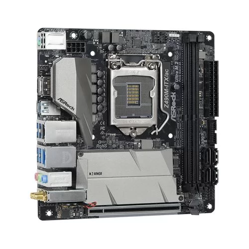 Материнская Плата ASRock Z490M-ITX/ac DDR4 LGA1200