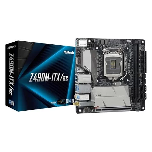 Материнская Плата ASRock Z490M-ITX/ac DDR4 LGA1200