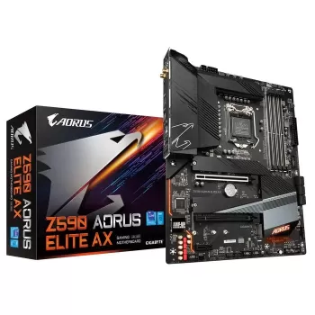 Материнская Плата Gigabyte Z590 AORUS ELITE AX DDR4 LGA1200 - официальный импортер