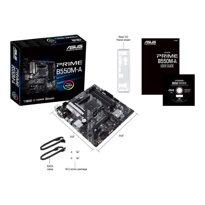 Motherboard Asus PRIME B550M-A DDR4 DIMM AM4 Motherboard Asus PRIME B550M-A DDR4 DIMM AM4