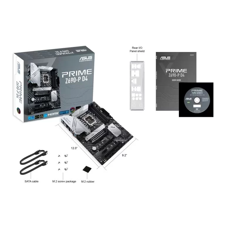 לוח אם Asus PRIME Z690-P D4 DDR4 DIMM LGA1700