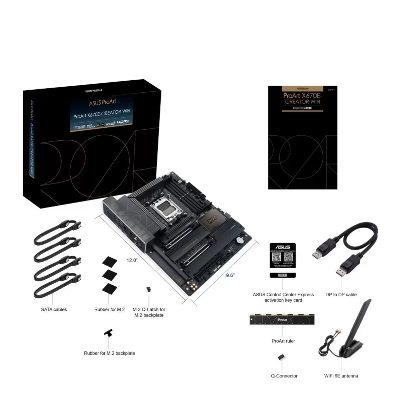 לוח אם Asus ProArt X670E-CREATOR WIFI DDR5 DIMM AM5 לוח אם Asus ProArt X670E-CREATOR WIFI DDR5 DIMM AM5