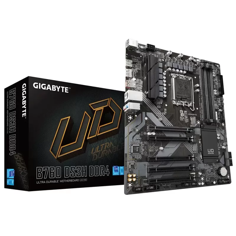 לוח אם Gigabyte B760 DS3H DDR4 DDR4 DIMM LGA1700