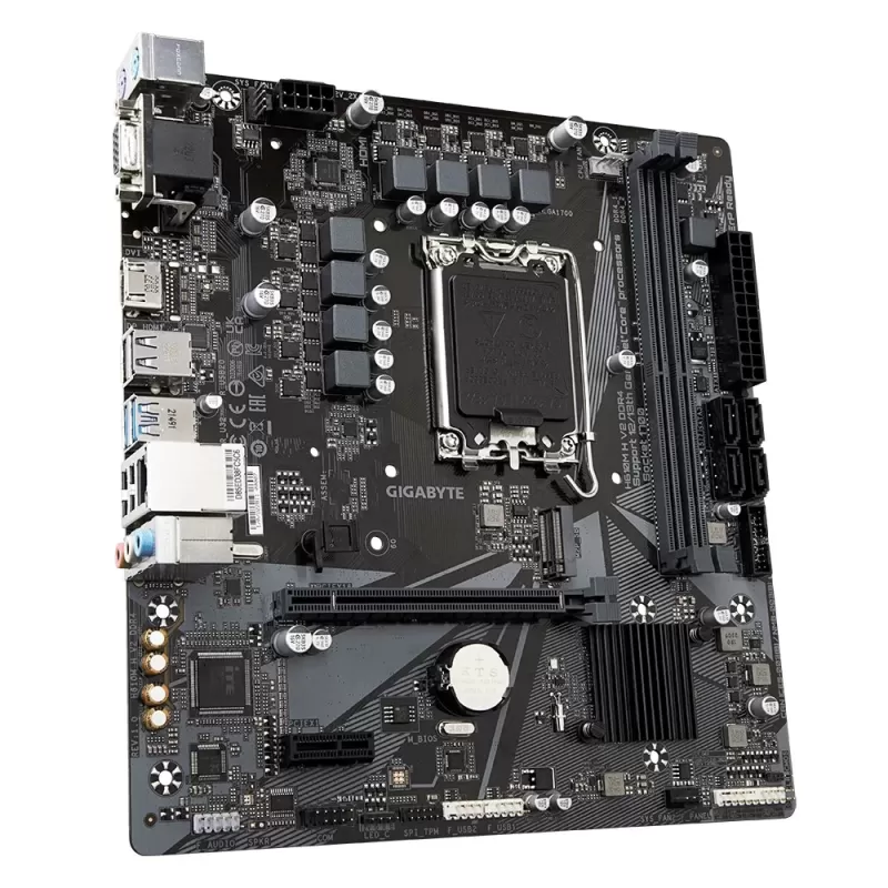 לוח אם Gigabyte H610M H V2 DDR4 DDR4 DIMM LGA1700 לוח אם Gigabyte H610M H V2 DDR4 DDR4 DIMM LGA1700