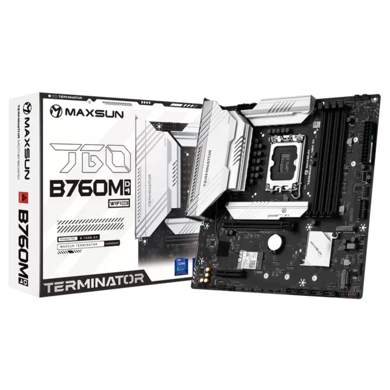 לוח אם MAXSUN Terminator B760M D4 WiFi 6E DDR4 LGA1700
