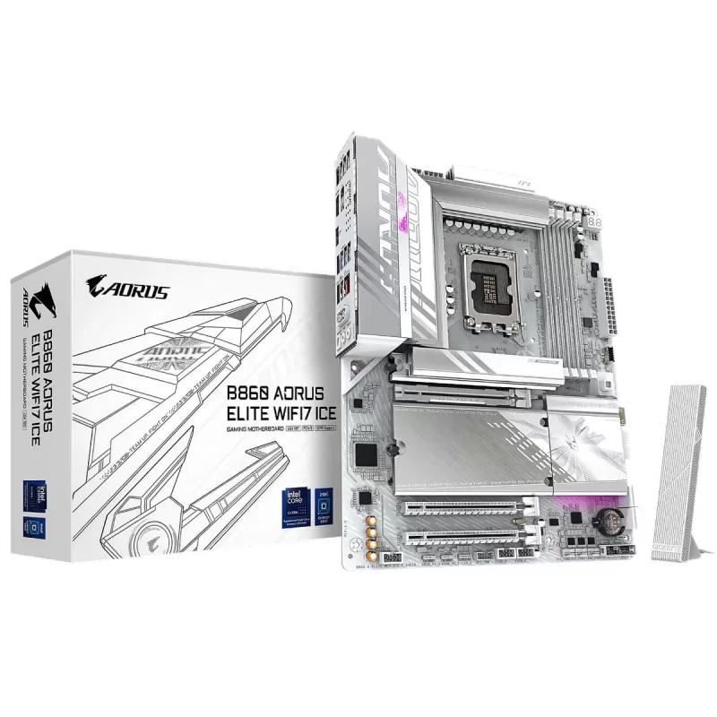 לוח אם Gigabyte B860 AORUS ELITE WIFI7 ICE DDR5 LGA1851
