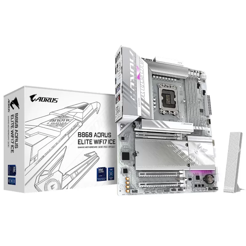 לוח אם Gigabyte B860 AORUS ELITE WIFI7 ICE DDR5 LGA1851