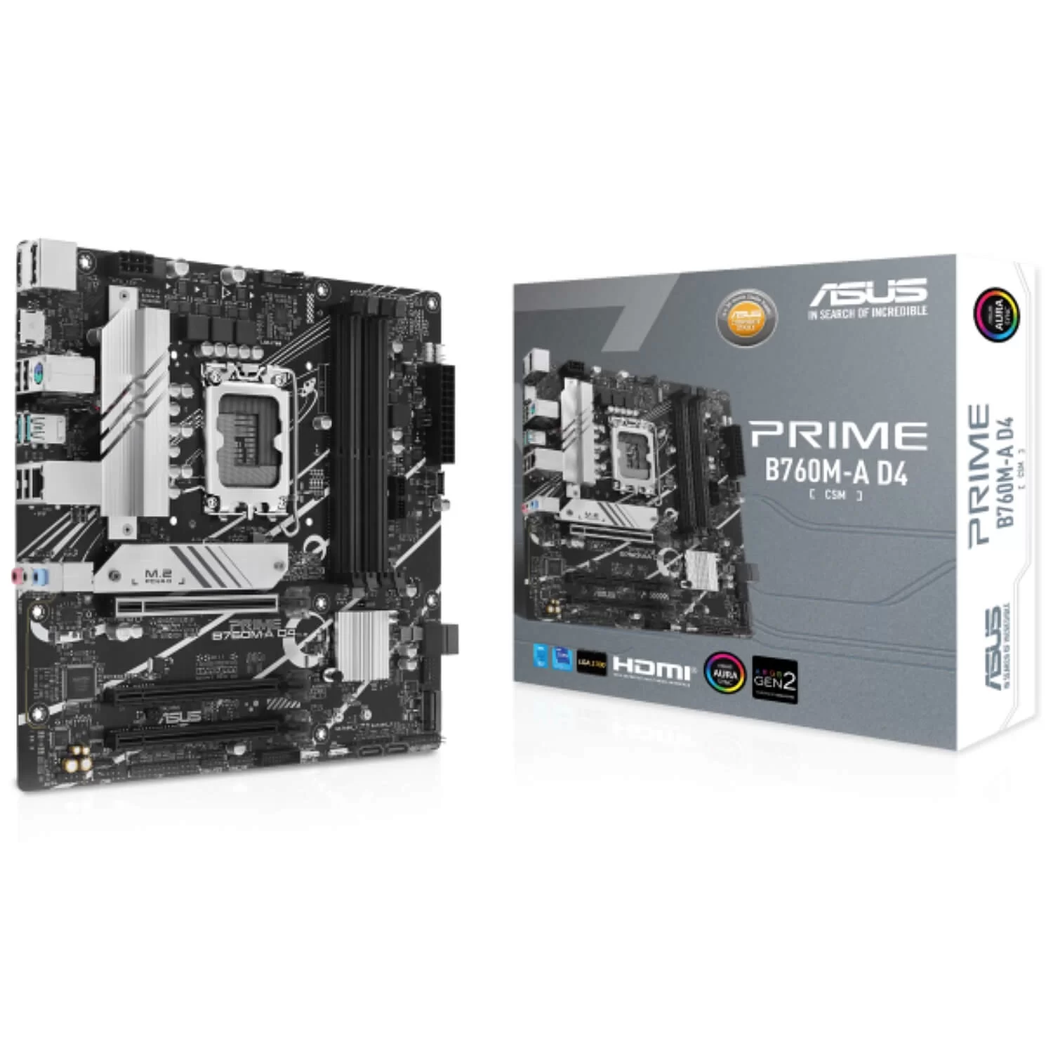 Материнская Плата Asus PRIME B760M-A D4-CSM DDR4 LGA1700