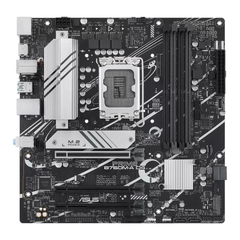 Материнская Плата Asus PRIME B760M-A D4-CSM DDR4 LGA1700 Материнская Плата Asus PRIME B760M-A D4-CSM DDR4 LGA1700