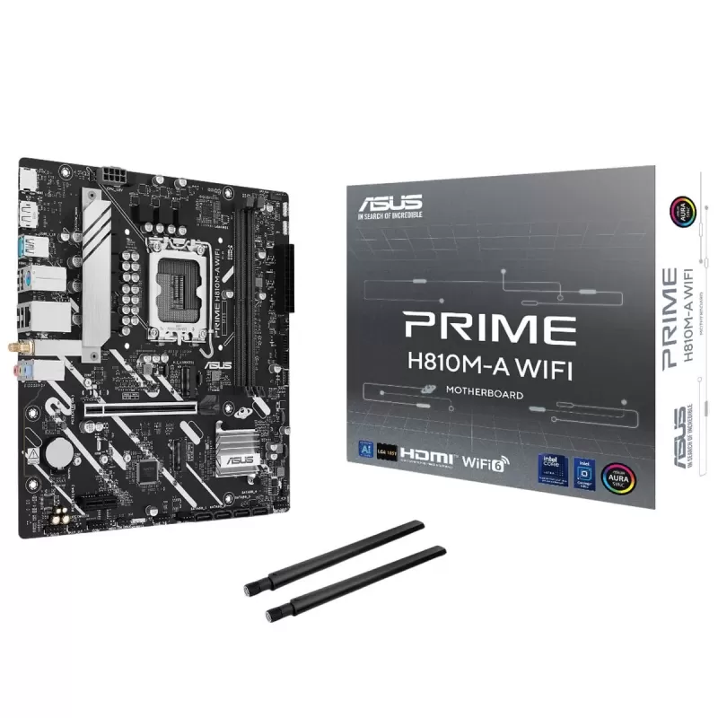 לוח אם Asus PRIME H810M-A WiFi DDR5 LGA1851 לוח אם Asus PRIME H810M-A WiFi DDR5 LGA1851