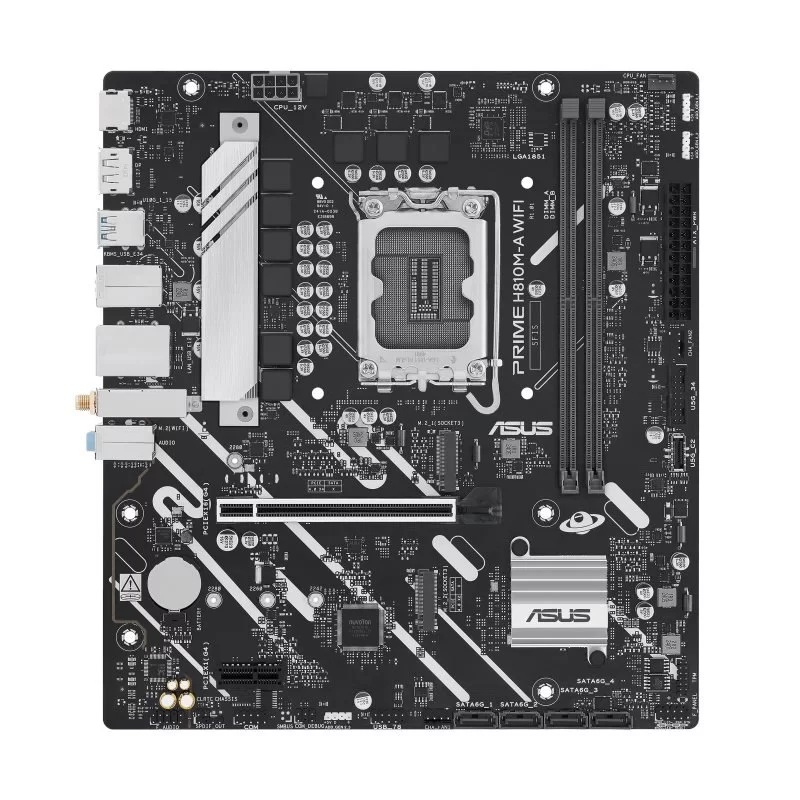 לוח אם Asus PRIME H810M-A WiFi DDR5 LGA1851 לוח אם Asus PRIME H810M-A WiFi DDR5 LGA1851