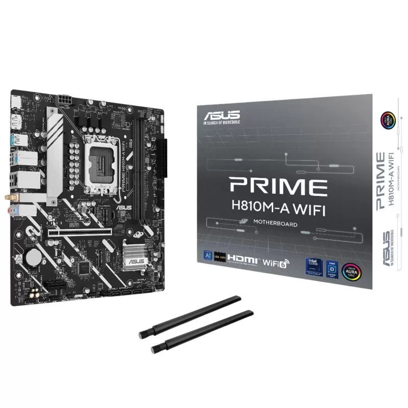 לוח אם Asus PRIME H810M-A WiFi DDR5 LGA1851 לוח אם Asus PRIME H810M-A WiFi DDR5 LGA1851