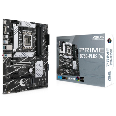לוח אם ASUS PRIME B760-PLUS D4 DDR4 LGA1700 לוח אם ASUS PRIME B760-PLUS D4 DDR4 LGA1700