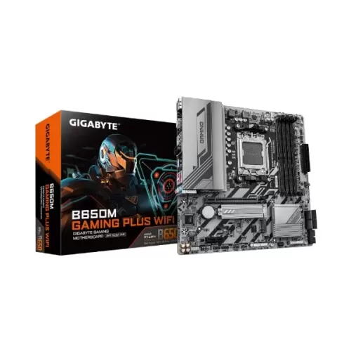 לוח אם Gigabyte B650M GAMING PLUS WIFI DDR5 AM5 לוח אם Gigabyte B650M GAMING PLUS WIFI DDR5 AM5