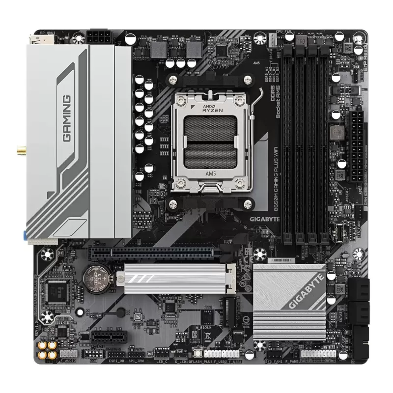 לוח אם Gigabyte B650M GAMING PLUS WIFI DDR5 AM5 לוח אם Gigabyte B650M GAMING PLUS WIFI DDR5 AM5