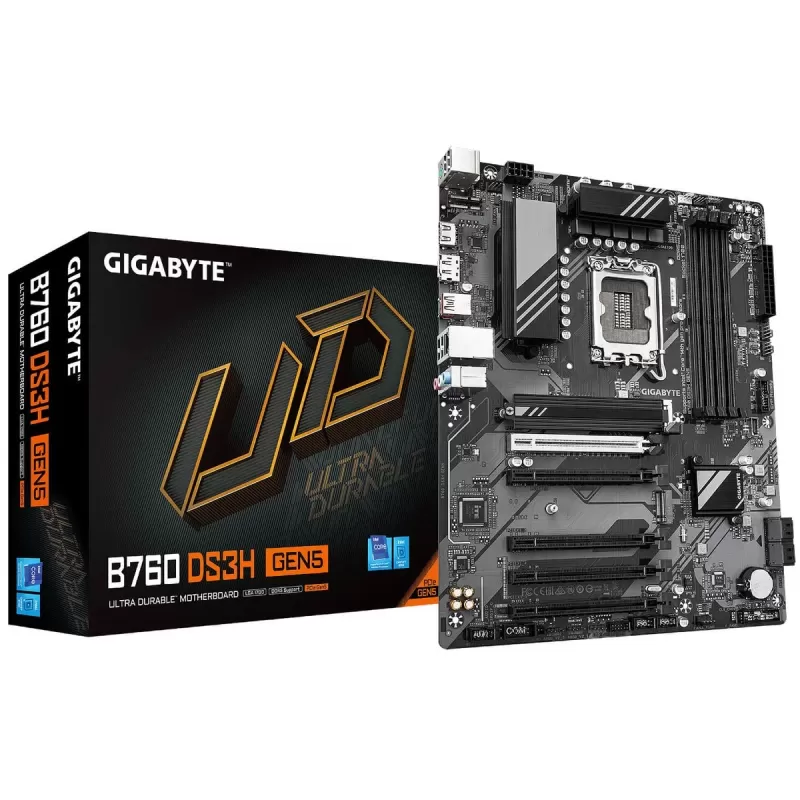 Motherboard Gigabyte B760 DS3H GEN5 DDR5 LGA1700 Motherboard Gigabyte B760 DS3H GEN5 DDR5 LGA1700