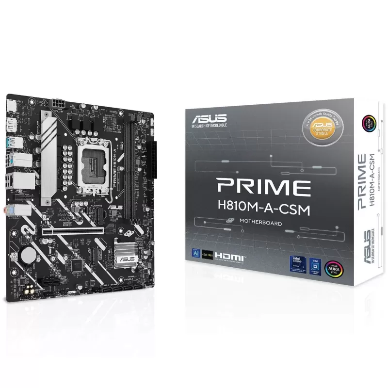 Материнская Плата Asus PRIME H810M-A-CSM DDR5 LGA1851 Материнская Плата Asus PRIME H810M-A-CSM DDR5 LGA1851