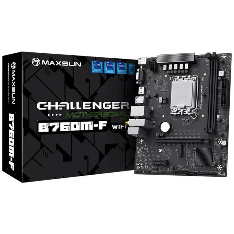Motherboard MAXSUN Challenger B760M-F WiFi DDR4 LGA1700