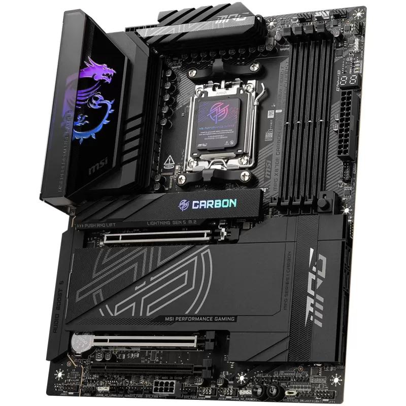 לוח אם MSI MPG X870E CARBON WIFI DDR5 AM5 לוח אם MSI MPG X870E CARBON WIFI DDR5 AM5