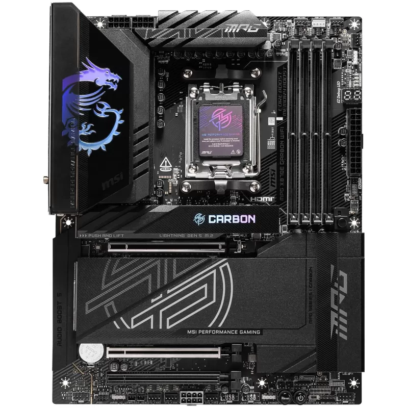 לוח אם MSI MPG X870E CARBON WIFI DDR5 AM5 לוח אם MSI MPG X870E CARBON WIFI DDR5 AM5