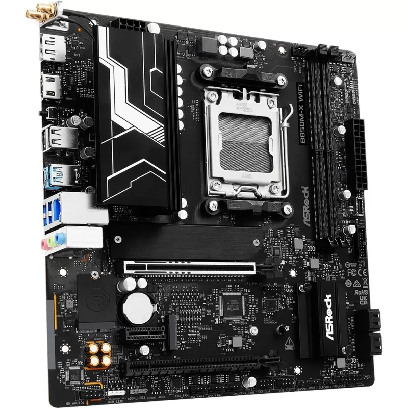 לוח אם ASRock B850M-X WiFi R2.0 DDR5 AM5 לוח אם ASRock B850M-X WiFi R2.0 DDR5 AM5