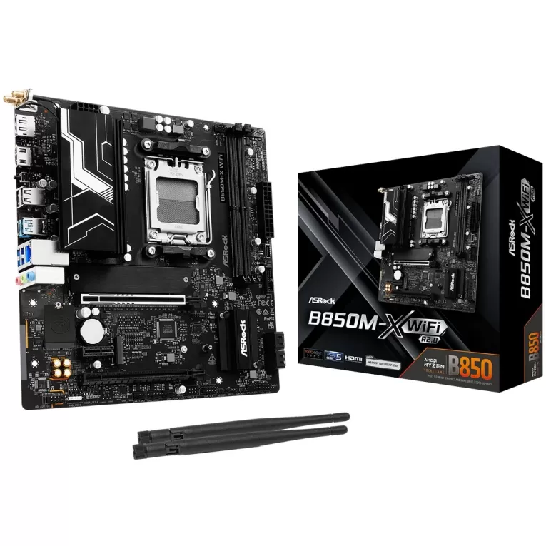 לוח אם ASRock B850M-X WiFi R2.0 DDR5 AM5 לוח אם ASRock B850M-X WiFi R2.0 DDR5 AM5