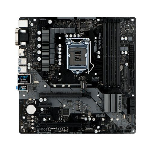 לוח אם ASRock H370M Pro4 DDR4 ATX LGA1151