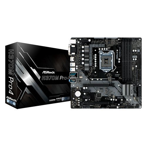 לוח אם ASRock H370M Pro4 DDR4 ATX LGA1151