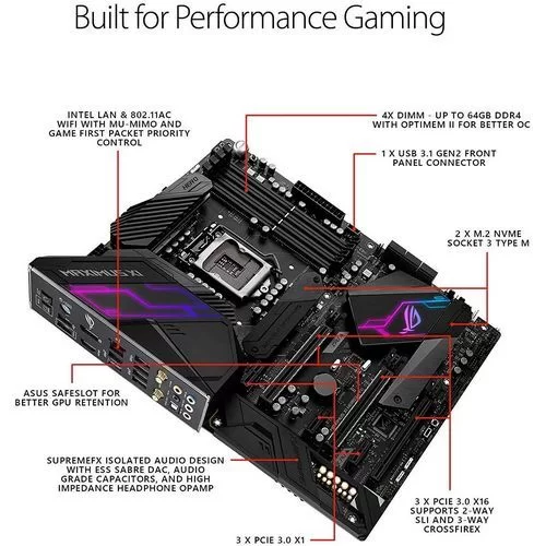 Материнская Плата Asus ROG MAXIMUS XI HERO WIFI DDR4 LGA1151