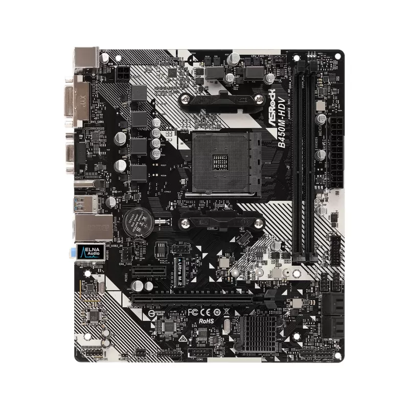 לוח אם ASRock B450M-HDV R4.0 DDR4 AM4