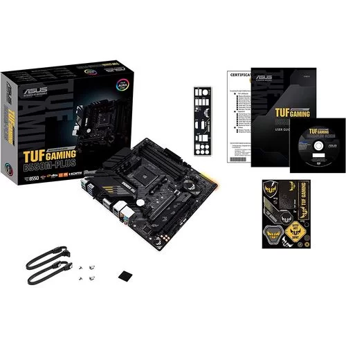 לוח אם Asus TUF GAMING B550M-PLUS DDR4 AM4 לוח אם Asus TUF GAMING B550M-PLUS DDR4 AM4