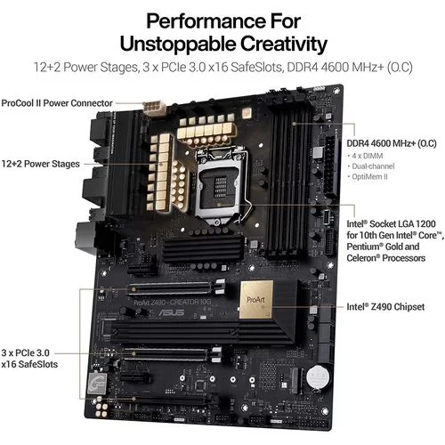 Motherboard Asus ProArt Z490-CREATOR 10G DDR4 LGA1200