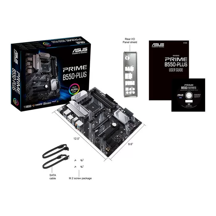 לוח אם Asus PRIME B550-PLUS DDR4 DIMM AM4 לוח אם Asus PRIME B550-PLUS DDR4 DIMM AM4