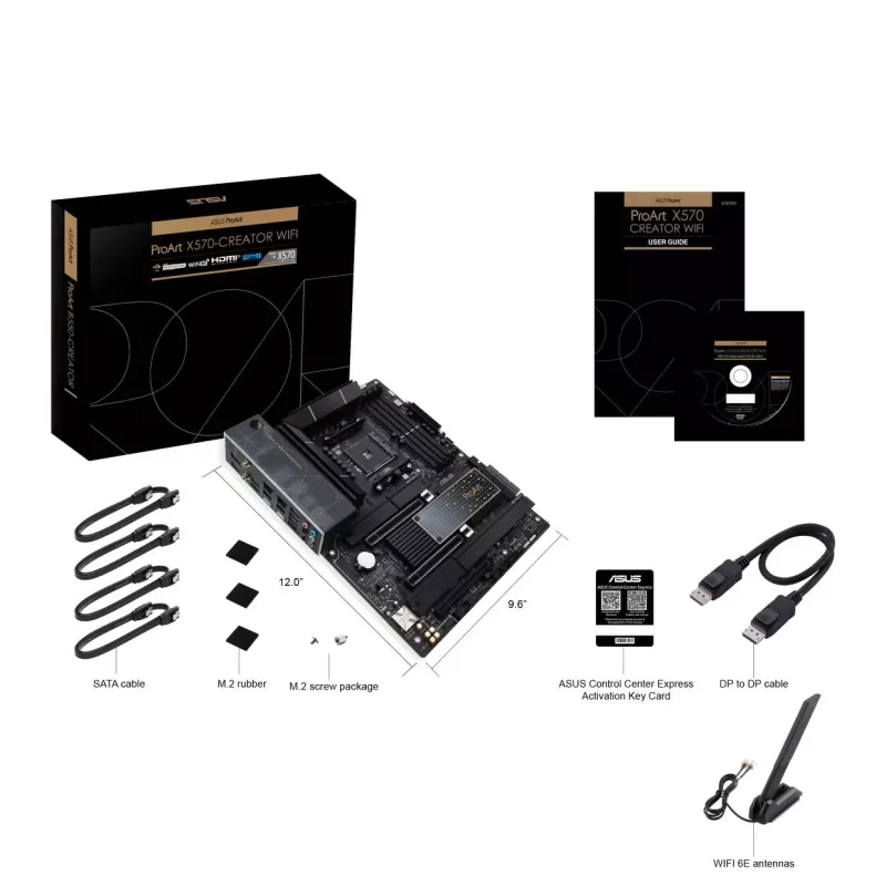 Motherboard Asus ProArt X570-CREATOR WIFI DDR4 DIMM AM4 Motherboard Asus ProArt X570-CREATOR WIFI DDR4 DIMM AM4