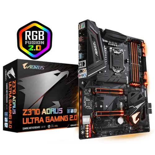 לוח אם Gigabyte AORUS Z370 AORUS Ultra Gaming 2.0 DDR4 LGA1151 - יבואן רשמי