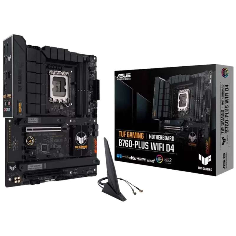 לוח אם Asus TUF GAMING B760-PLUS WIFI D4 DDR4 DIMM LGA1700