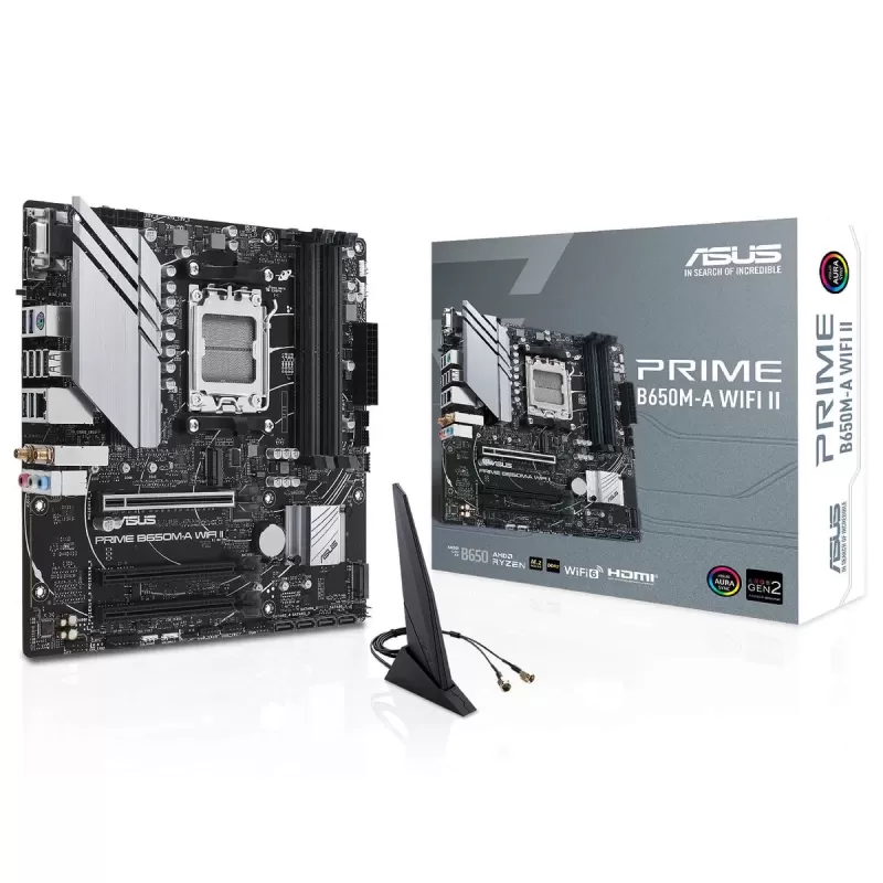 Материнская Плата Asus PRIME B650M-A WIFI II DDR5 DIMM AM5 Материнская Плата Asus PRIME B650M-A WIFI II DDR5 DIMM AM5