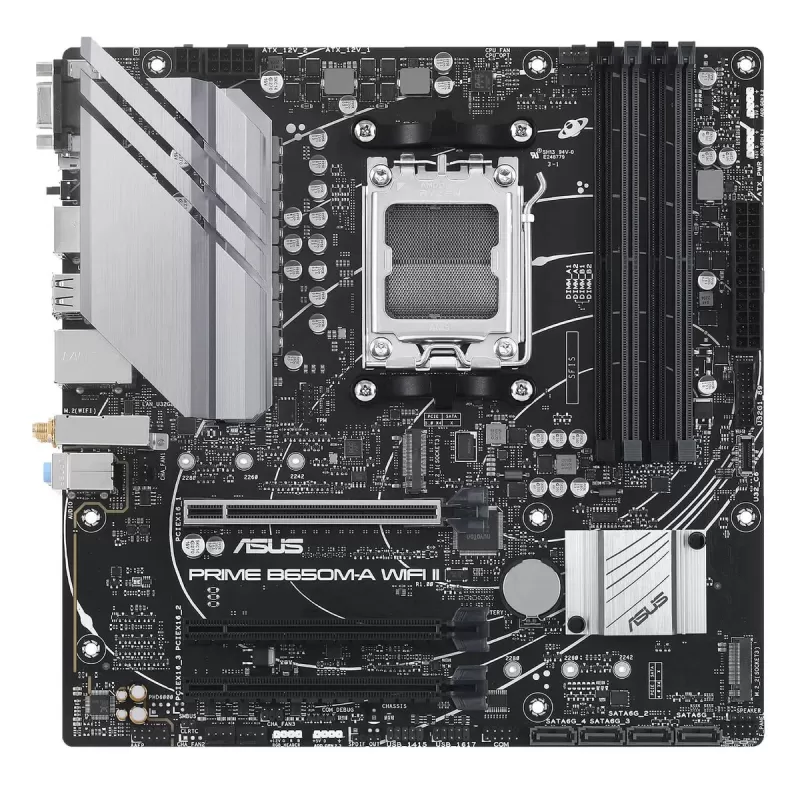 Материнская Плата Asus PRIME B650M-A WIFI II DDR5 DIMM AM5 Материнская Плата Asus PRIME B650M-A WIFI II DDR5 DIMM AM5