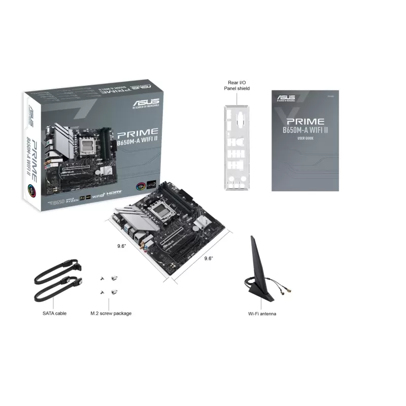 Материнская Плата Asus PRIME B650M-A WIFI II DDR5 DIMM AM5 Материнская Плата Asus PRIME B650M-A WIFI II DDR5 DIMM AM5