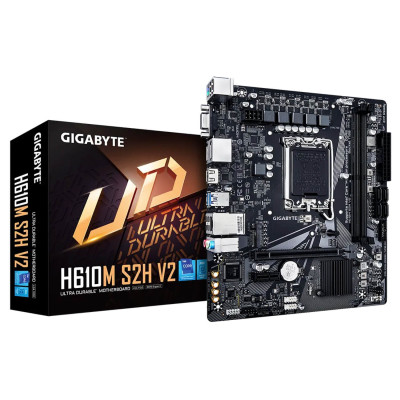לוח אם Gigabyte H610M S2H V2 DDR5 LGA1700 לוח אם Gigabyte H610M S2H V2 DDR5 LGA1700